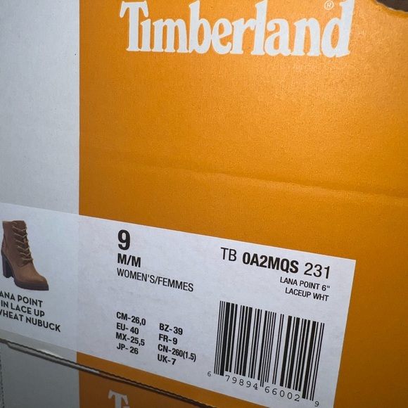 Timberland-Lana Point 6 Inch Lace Up-Wheat Nubuck-Size 9 - Picture 8 of 8